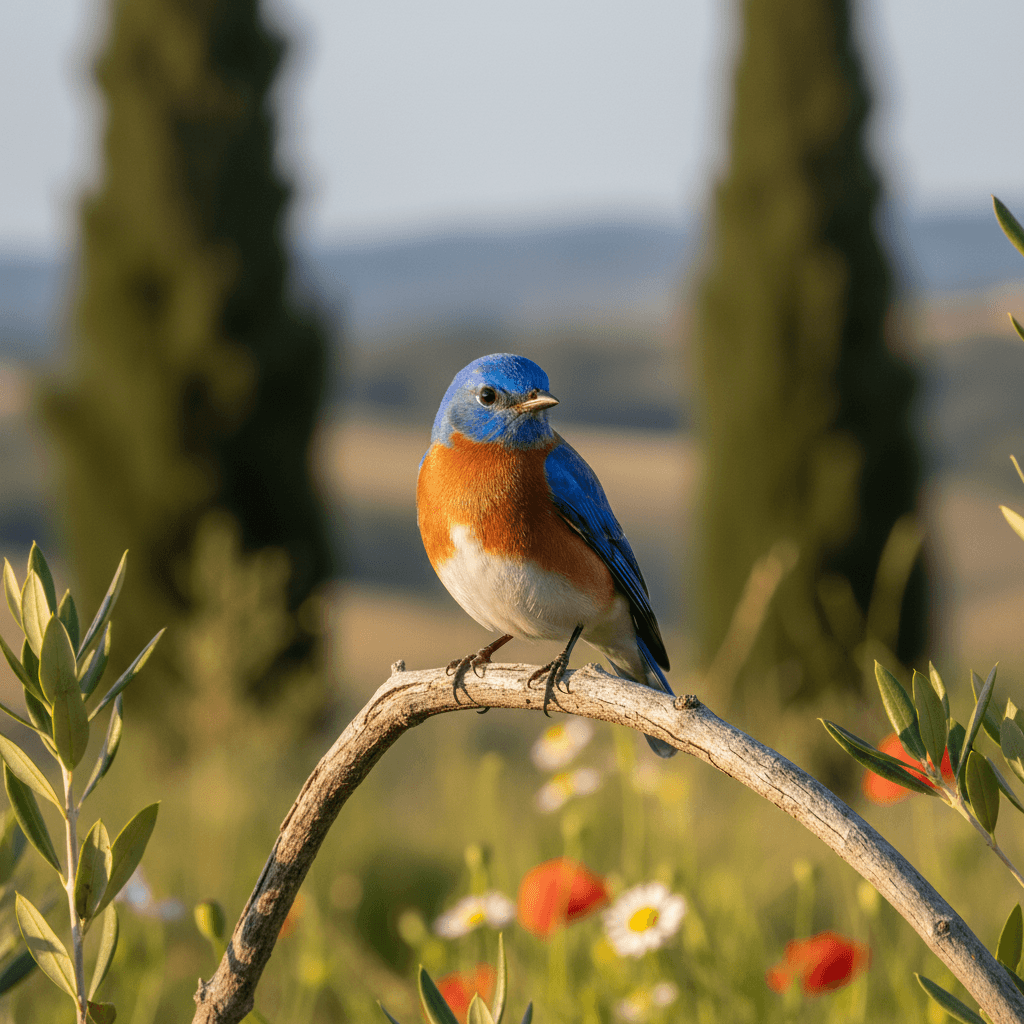 Uccello azzurro orientale