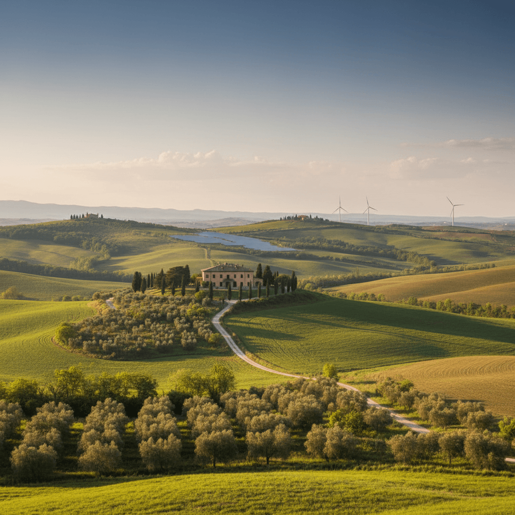 Spettrogramma astratto e colorato che rappresenta i complessi schemi sonori di un ecosistema forestale sano.